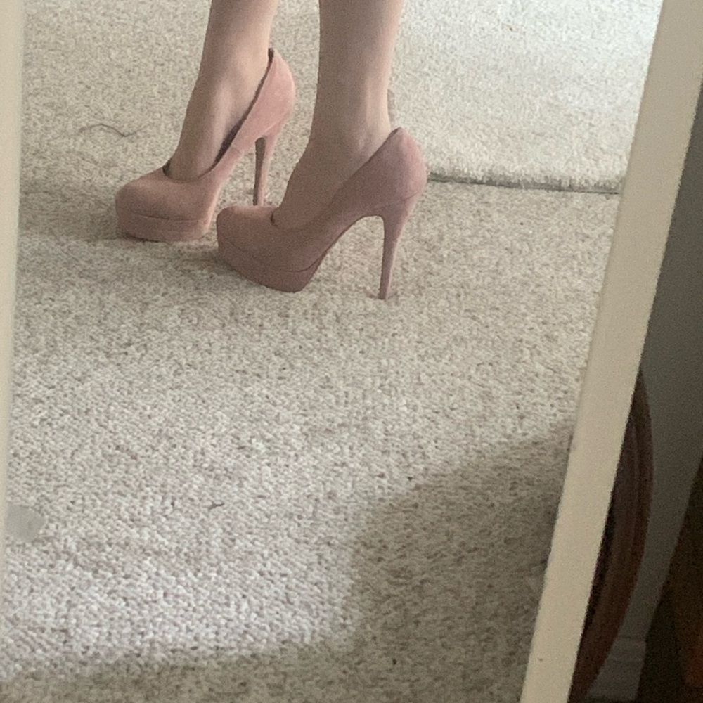 Light pink, soft heels